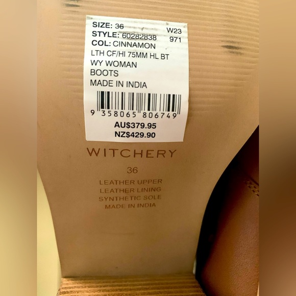 ✨Host Pick✨ Witchery Leather Knee High Boots  Size 36 - Picture 5 of 7